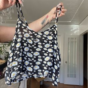 Flowy flower crop top